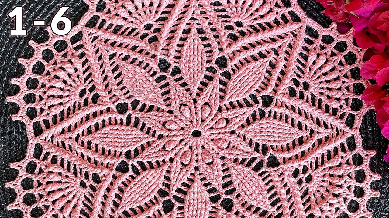 Салфетка крючком, Кристиана, 1-6 смотреть онлайн