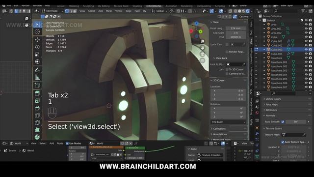 3D Modeling & Rendering a Lowpoly 3D Hut in Blender 3.5 смотреть онлайн