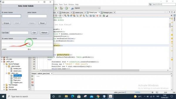 Project Java 1 - CRUD & Search engine Frame Jenis
