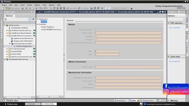 Siemens TIA Portal PLC tutorial - Assigning IP address to device via TIA Portal смотреть онлайн