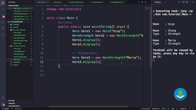 Belajar Java [OOP] - 23 - Polymorphism смотреть онлайн