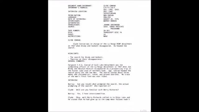 Metis Cold Case: What Really Happened To Metis Leader Jim Brady and "Abbie" Halkett - Metis Mystery смотреть онлайн