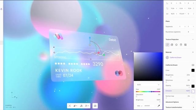 Анимированные материалы в Vectary 3D: используем lottie и gif смотреть онлайн