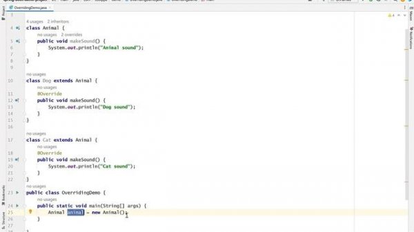Method overriding in java with example | Core java interview questions