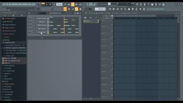 Драм кит online sequencer в FL Studio смотреть онлайн