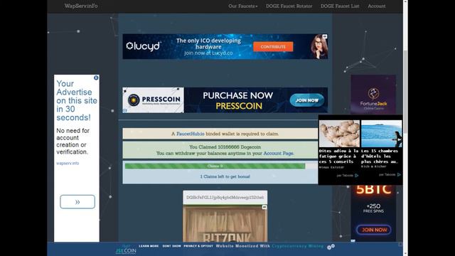 1 Dogecoin Каждые пять минут.... смотреть онлайн