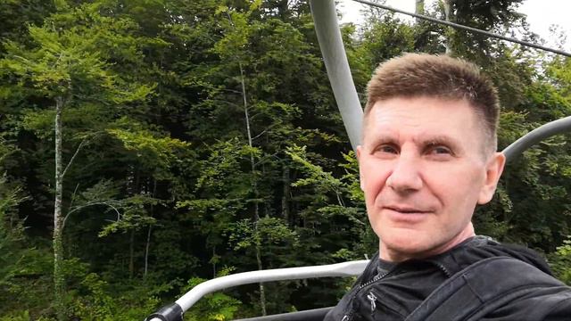 Канатка открытая на Красной поляне июль 2018г смотреть онлайн