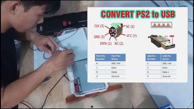 How to Convert keyboard Ps2 to USB смотреть онлайн