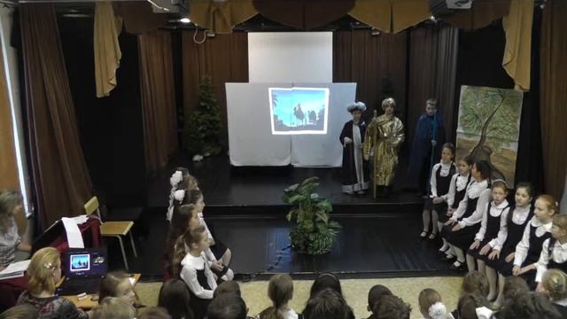 Рождественская вертепная драма в постановке уч-ся 4"Г" класса ГБОУ лицея №1793 "Жулебино" смотреть онлайн
