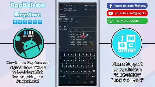 AndroidIDE Keystore Tutorial - Signed APK/AAB #androidide #androidtutorial смотреть онлайн