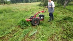 Косилка КН-1 к мотоблоку МТЗ в работе !!!