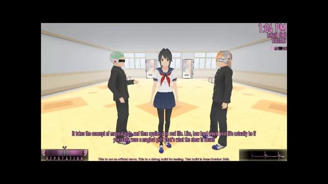 The dialogues between Yaku Zaishi and Horo Guramu - Yandere Simulator смотреть онлайн