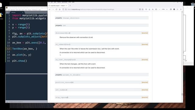 Getting Started With matplotlib Widgets | TextBox Widget смотреть онлайн