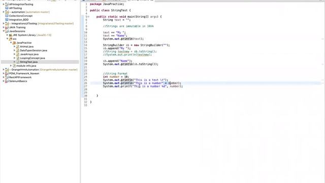 Strings Usage and String Handling in JAVA смотреть онлайн