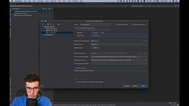 #2 - Prepare different build types in WebStorm IDE | React Native open-source eCommerce App смотреть онлайн