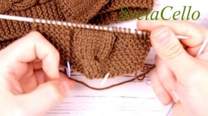 Knitted headband with bow for girl ||Вязанная повязка на голову c бантом