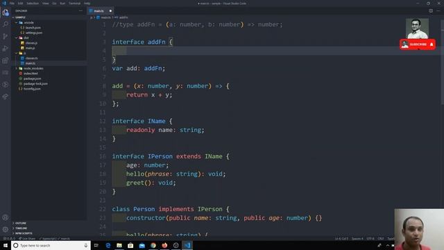 38. Implement Interfaces as Function Types in the Typescript. смотреть онлайн