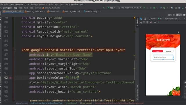 android studio login page Ui design in android kotlin\android login screen design #AndroidUIDesign смотреть онлайн