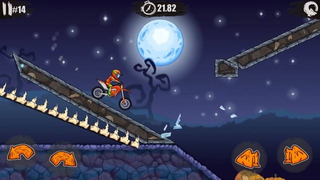 Moto X3M Bike Race Game Trick or Treat All Levels - Gameplay Android & iOS games смотреть онлайн