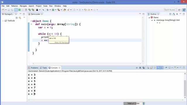 Scala Tutorial 8 - Scala while Loop and do-while Loop смотреть онлайн