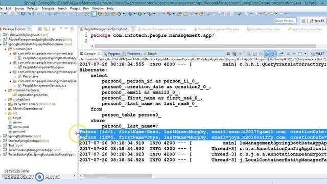 24.Query methods in Spring Data JPA Example смотреть онлайн