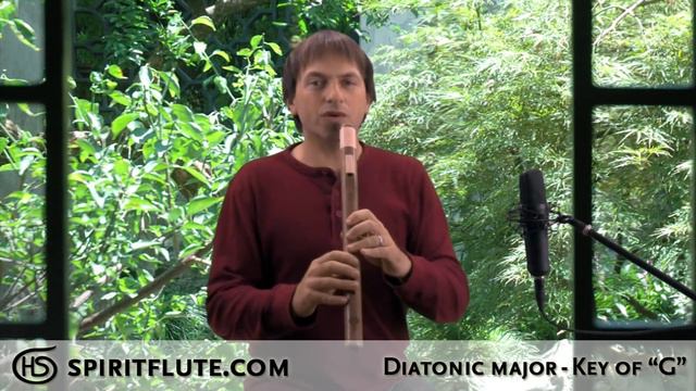 The Spirit Flute - Diatonic Major Scale - Side Blown - Key of "G" смотреть онлайн