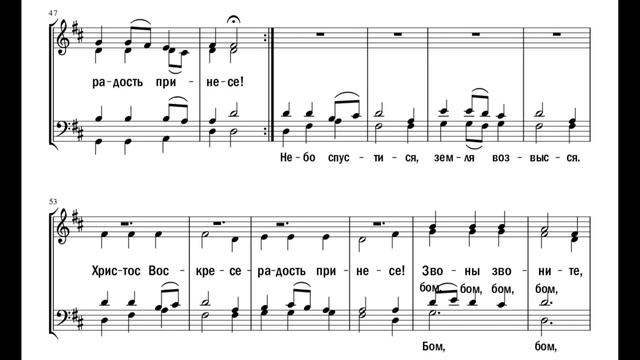 Пасхальный кант "Люди, ликуйте!" - сербская нар. мелодия(тенор) смотреть онлайн