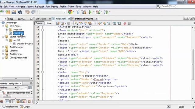 Java Servlet - Reading values of multiple parameters at a time in a Servlet file смотреть онлайн