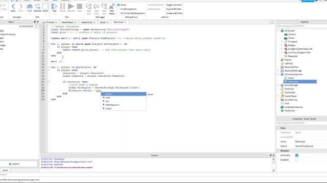 Roblox Studio Auto Equip Weapon - script load into game with tool equipped смотреть онлайн