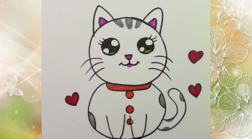 Веселый Котик. Рисуем легко смотреть онлайн