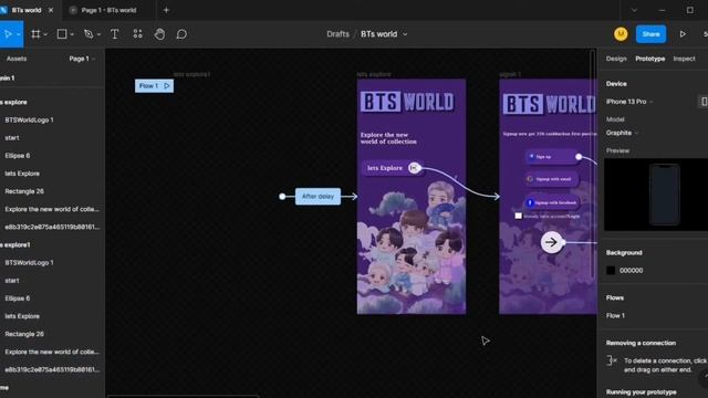 App "BTS World" design using figma#ui#ux #figma смотреть онлайн