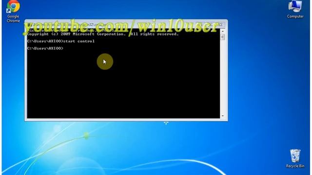 Windows 7 Tips (Ultimate) How to open control panel from command line смотреть онлайн