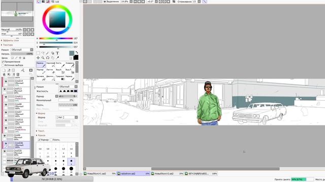 Рисуем, общаемся | САМПЕР ХУДОЖНИК РИСУЕТ АРТЫ | Paint Tool Sai смотреть онлайн