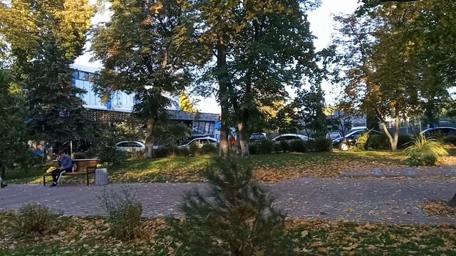 Черкассы. Осень в Черкассах. Сквер Богдана Хмельницкого смотреть онлайн