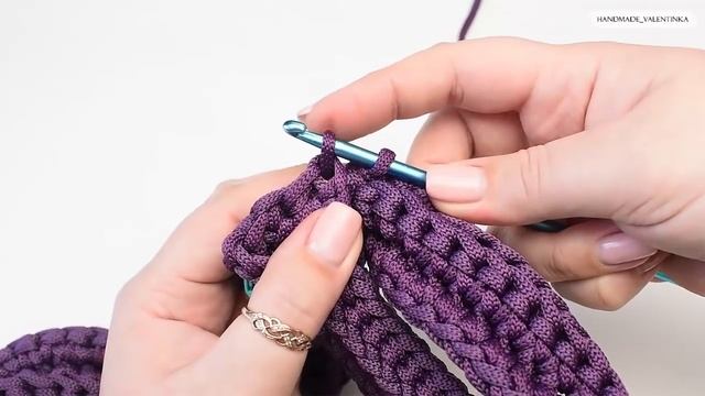 МОДНАЯ СУМКА КРЮЧКОМ |  вязаная сумка из шнура| Crochet Bag | Fashionable Bag