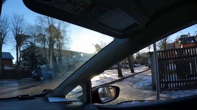 г.Вентспилс, Латвия - 10.01.2024 - Море, пляж / едем через город смотреть онлайн