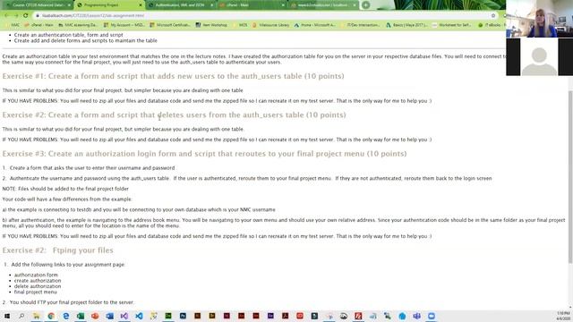 PHP Authentication lab assignment смотреть онлайн