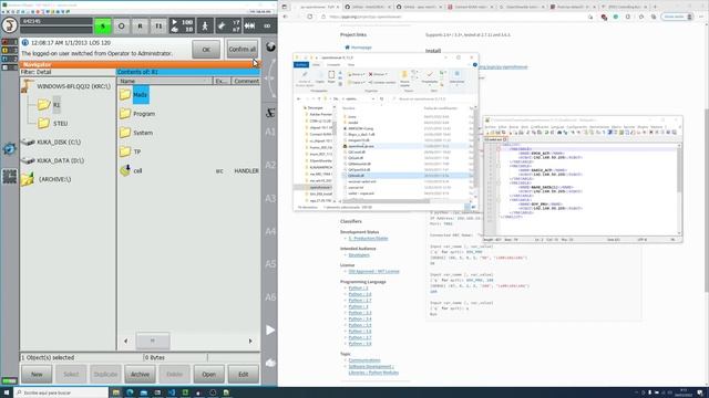 KUKA programming accessing global variables using kukavarproxy and openshowvar смотреть онлайн