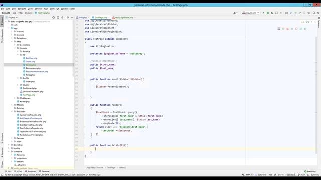 Laravel Livewire Pagination with delete смотреть онлайн