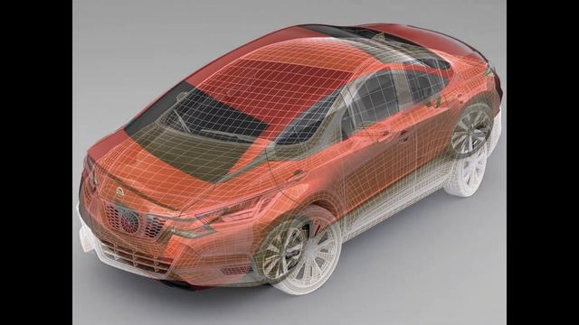 3D Model Nissan Versa 2020