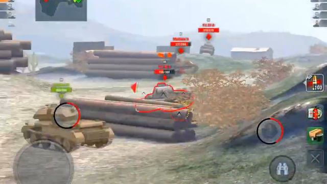 World of Tanks Blitz. T-46 .Top Android GAME. Play Store. Samsung Galaxy S6. Part 156. смотреть онлайн