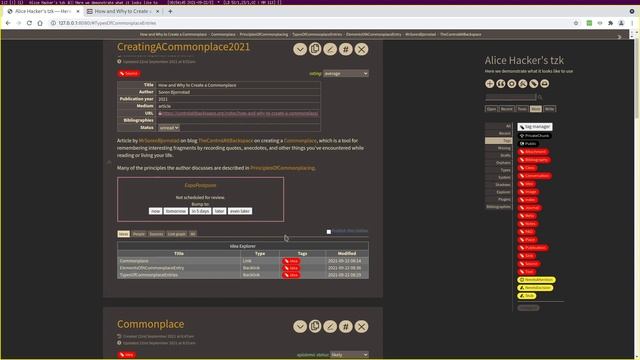 Introduction to tzk (Zettelkasten in TiddlyWiki) смотреть онлайн