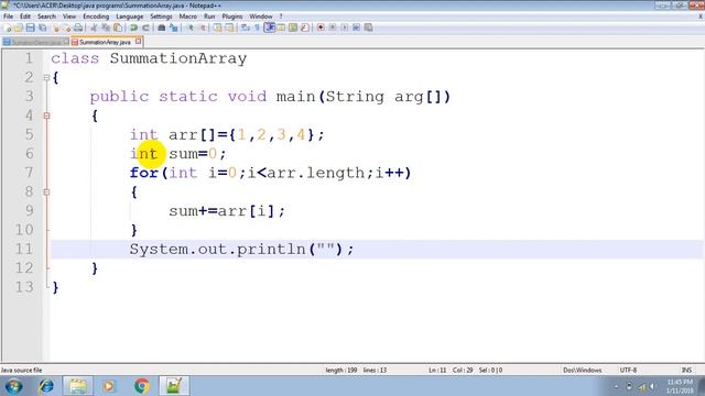 array summation смотреть онлайн