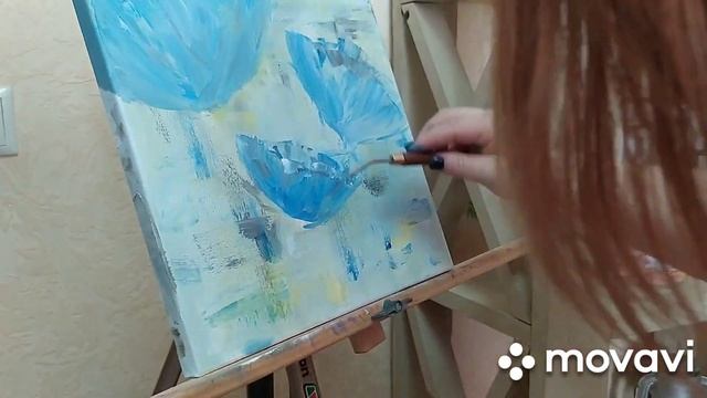 Интерьерная картина. Картина маслом. Живопись. Релакс смотреть онлайн