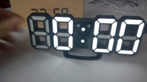 3D LED Digital Wall Clock настенные  настольные часы будильник