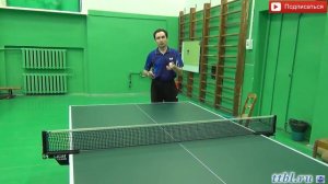 Уроки настольного тенниса  Часть 80  Завершающий слева