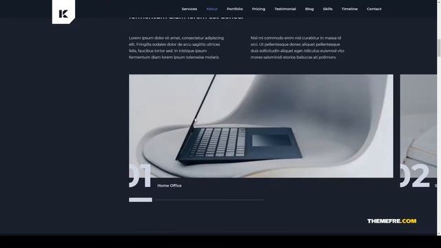 Kaven - Business One Page WordPress Theme agency startup Yuuki смотреть онлайн