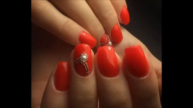 Красный дизайн ногтей смотреть онлайн