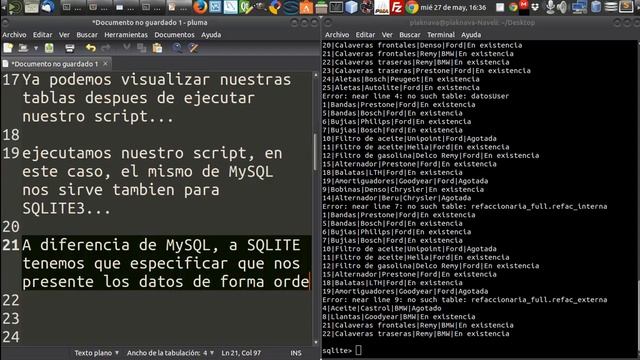 script Sqlite3 смотреть онлайн