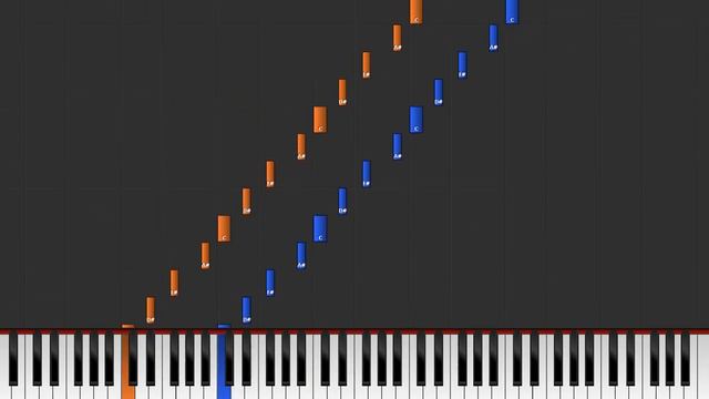 全調（黒鍵）ハノン　43番　アルペジオ　応用③ コード　C7-5　セブンスフラット5　Cm7-5　マイナーセブンスフラット5 HANON 43 C7-5 Cm7-5 10